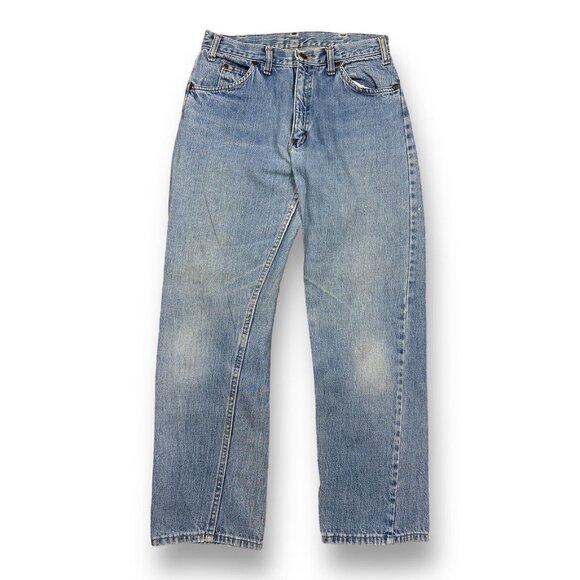 Vtg 70s Faded Blue Western Wear Denim Workwear Distressed 28x28 Talon